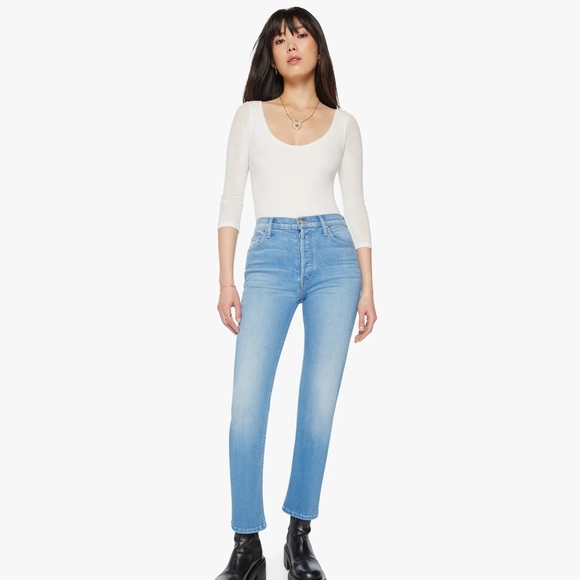 Mother The Tomcat Flood Jean Going Dutch New Womens 26 Button Fly - Picture 12 of 12